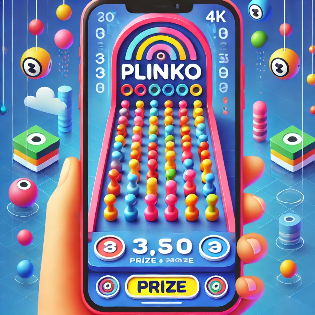 Plinko app on mobile demo.