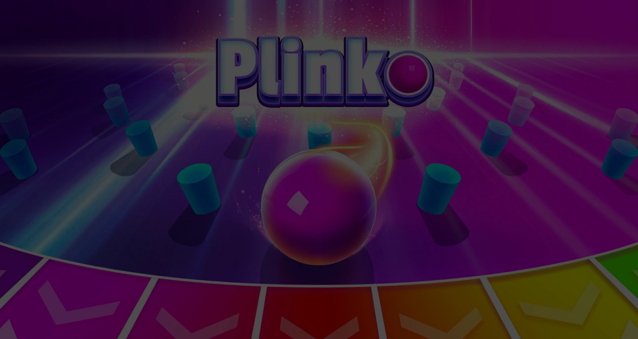 Plinko tabla sa kuglicama u demo modu, taster 'Igraj Besplatno', vizuelno atraktivna pozadina.